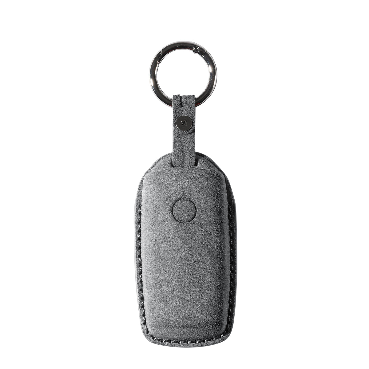 Alcantara Car Key Fob Cover for Volkswagen | Model G with Buckle - Space Grey
