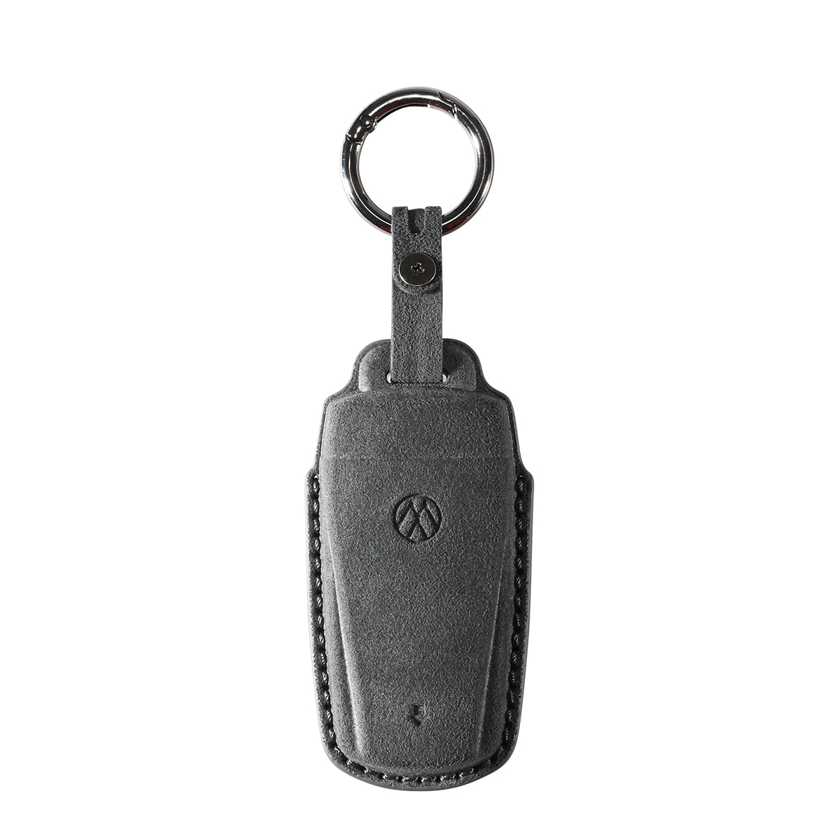 Alcantara Car Key Fob Cover for Volkswagen | Model J with Buckle - Space Grey