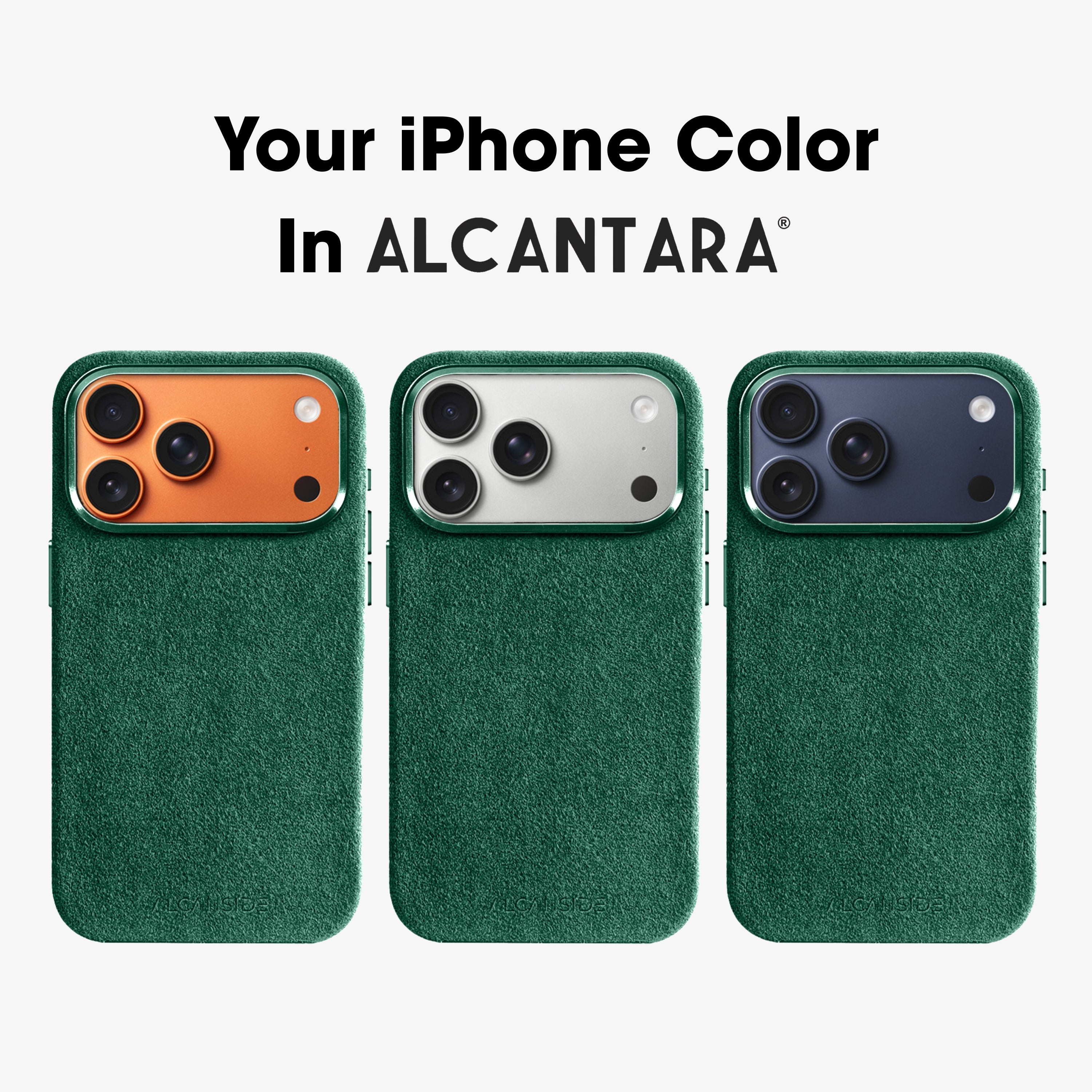 iPhone 17 Pro Max - Alcantara Case - Midnight Green