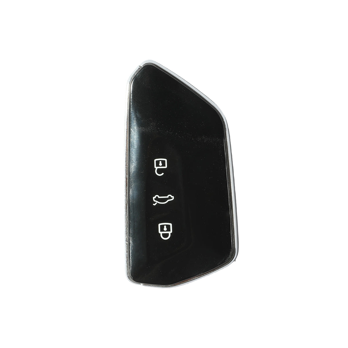 Alcantara Car Key Fob Cover for Volkswagen - Model D with Buckle - Space Grey 3