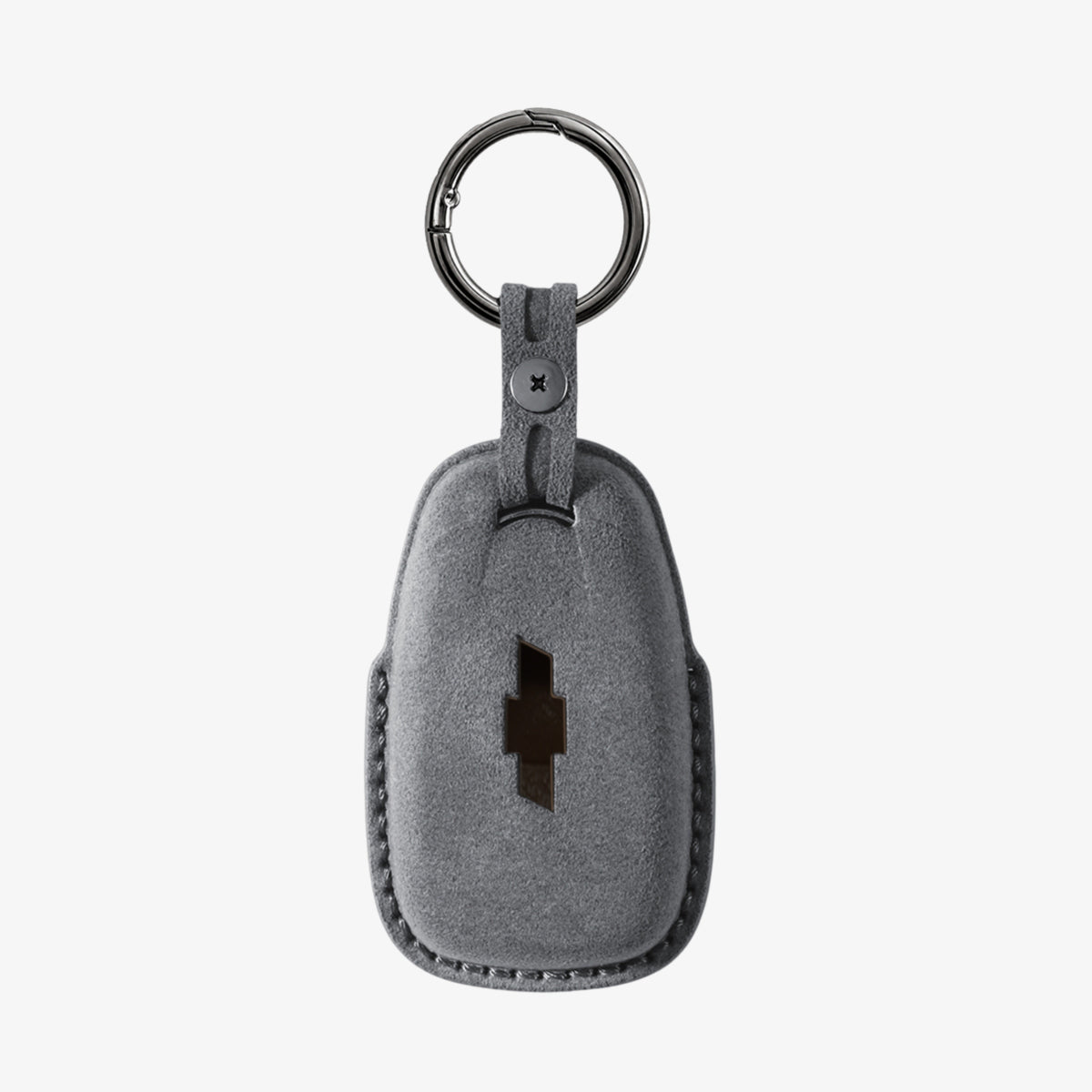 Alcantara Car Key Fob Cover for Chevrolet Model A - Space Grey 4