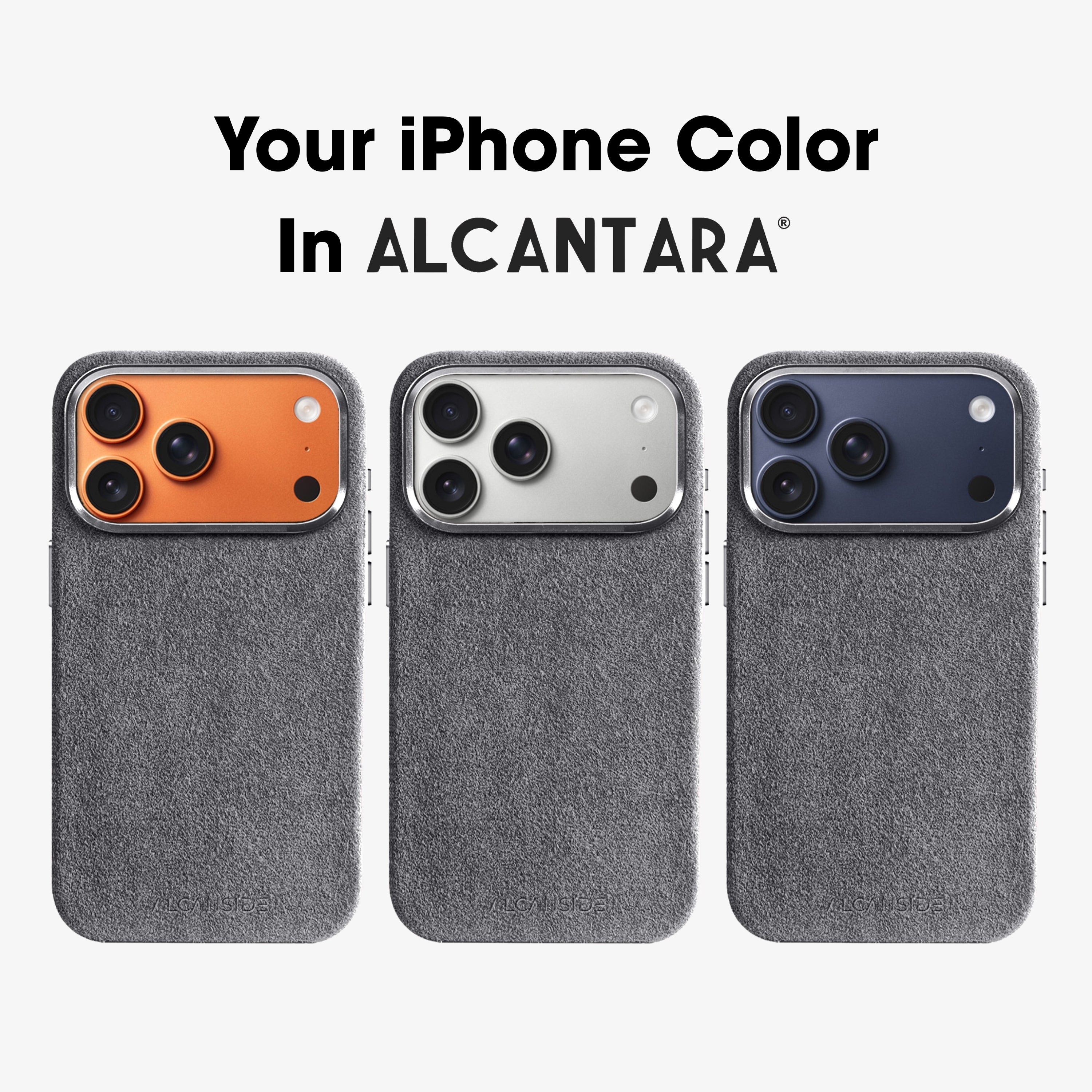 iPhone 17 Pro - Alcantara Case - Nardo Gray