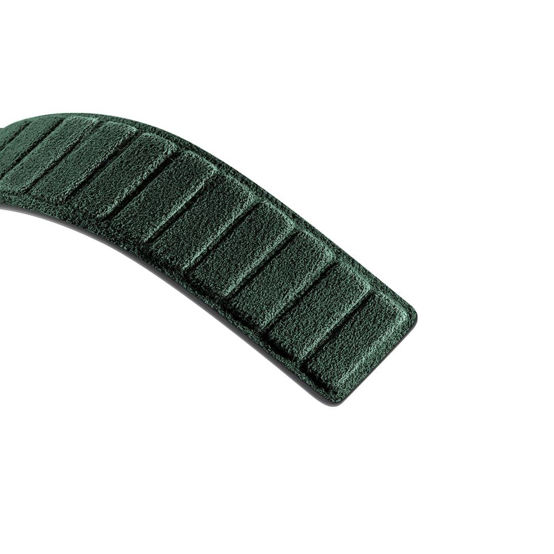 Alcantara Apple Watch Bandje - Midnight Green - 42/44/45mm & Ultra (49mm)