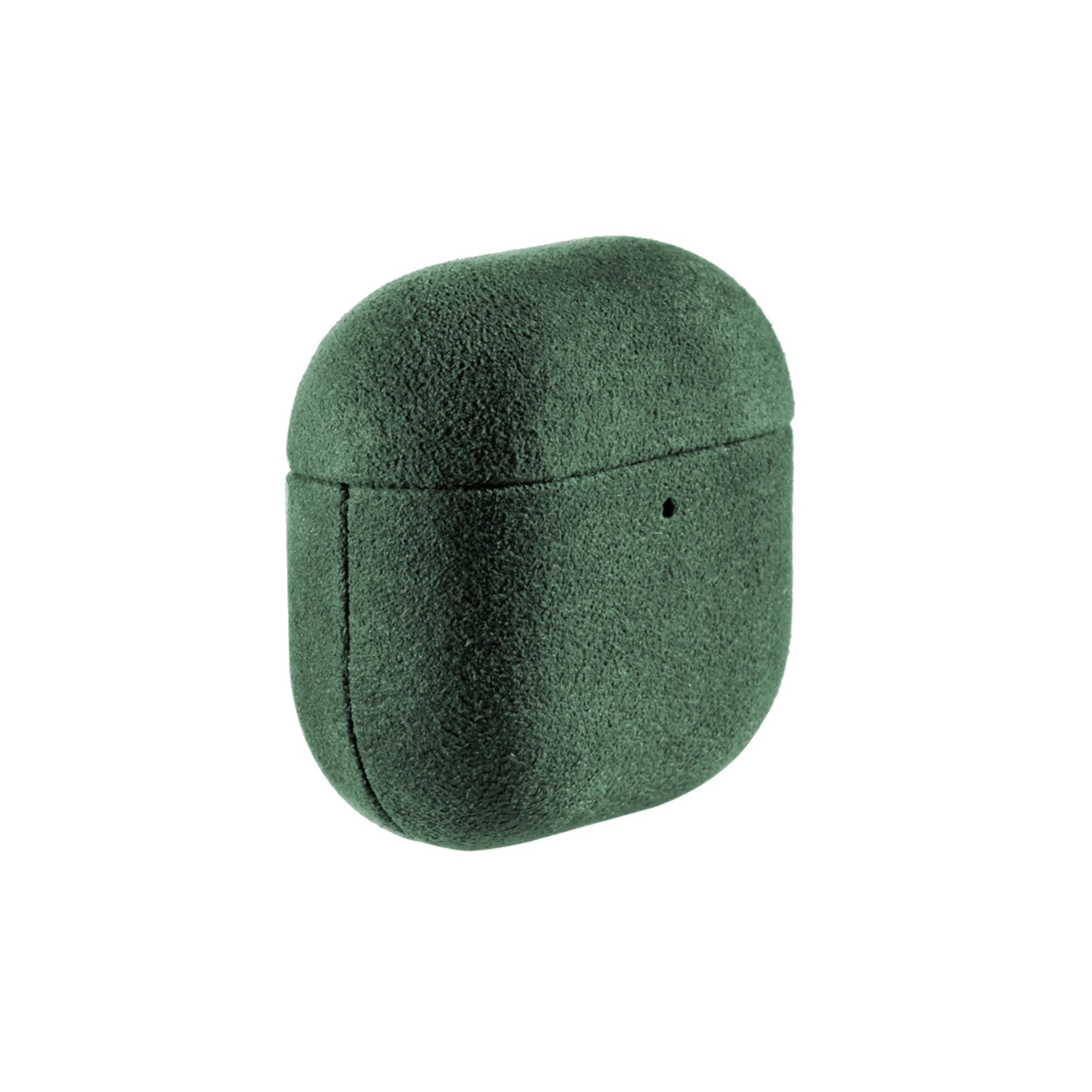 AirPods (4e generation) Alcantara Hoesje - Midnight Green