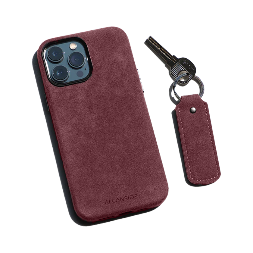 Alcantara Sleutelhanger - Wine Red