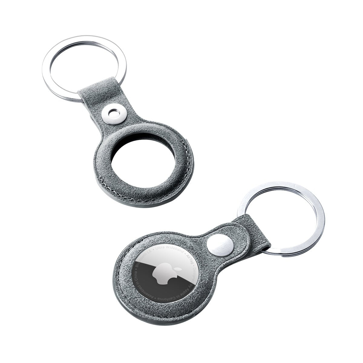 Alcantara AirTag Key Ring - Nardo Gray - Alcanside