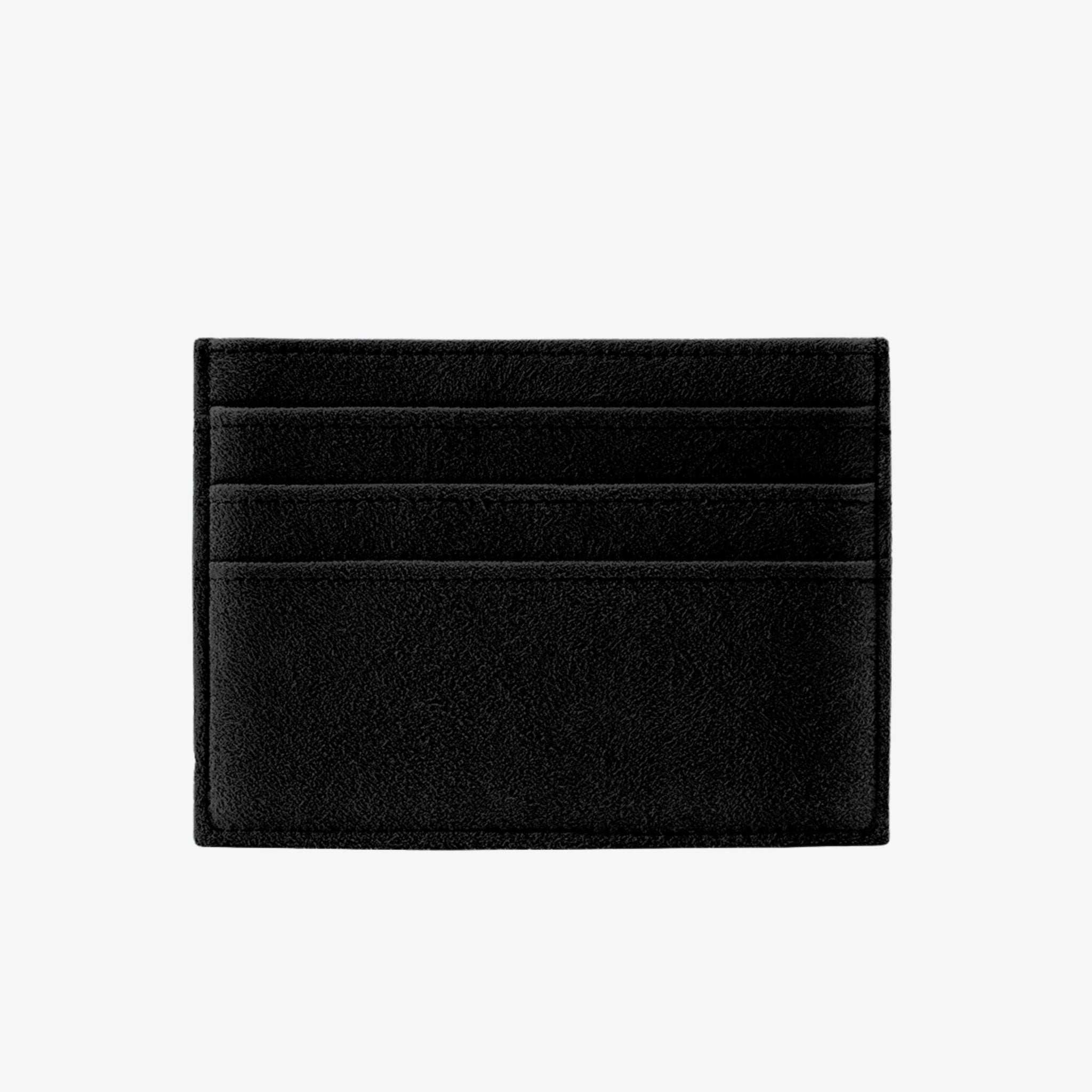 Alcantara Card Wallet - Deep Black - Alcanside