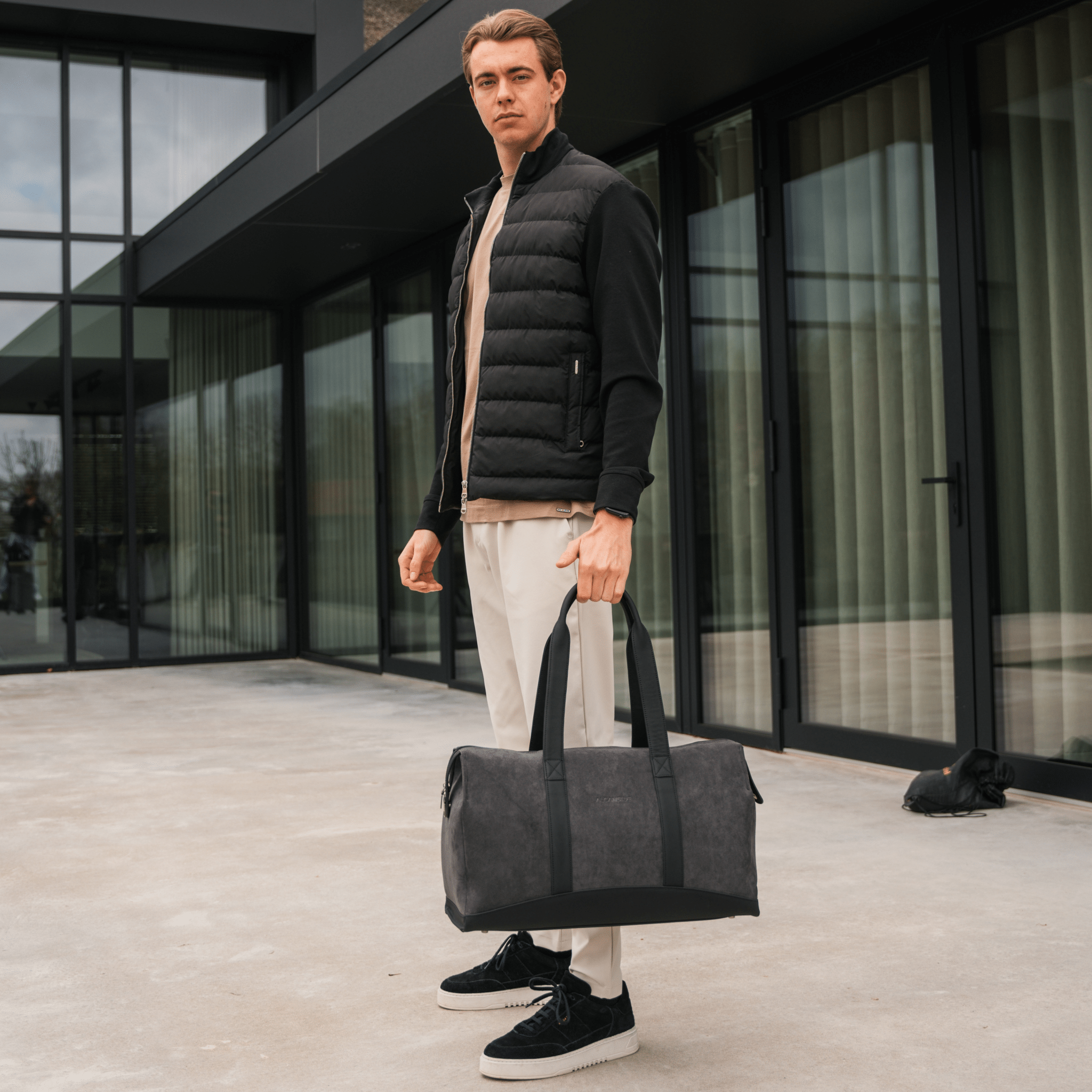 Alcantara Duffle Bag - Space Grey - Alcanside