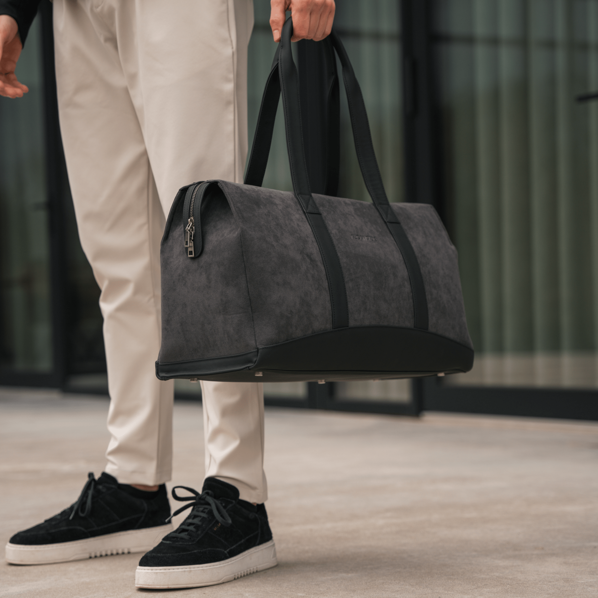 Alcantara Duffle Bag - Space Grey - Alcanside