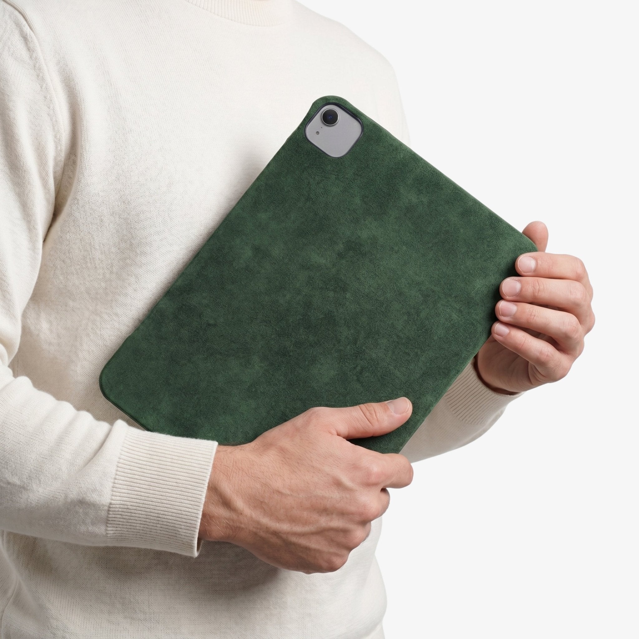 Alcantara iPad Cover - For iPad Air 11 inch (2024/2026) - Midnight Green - Alcanside