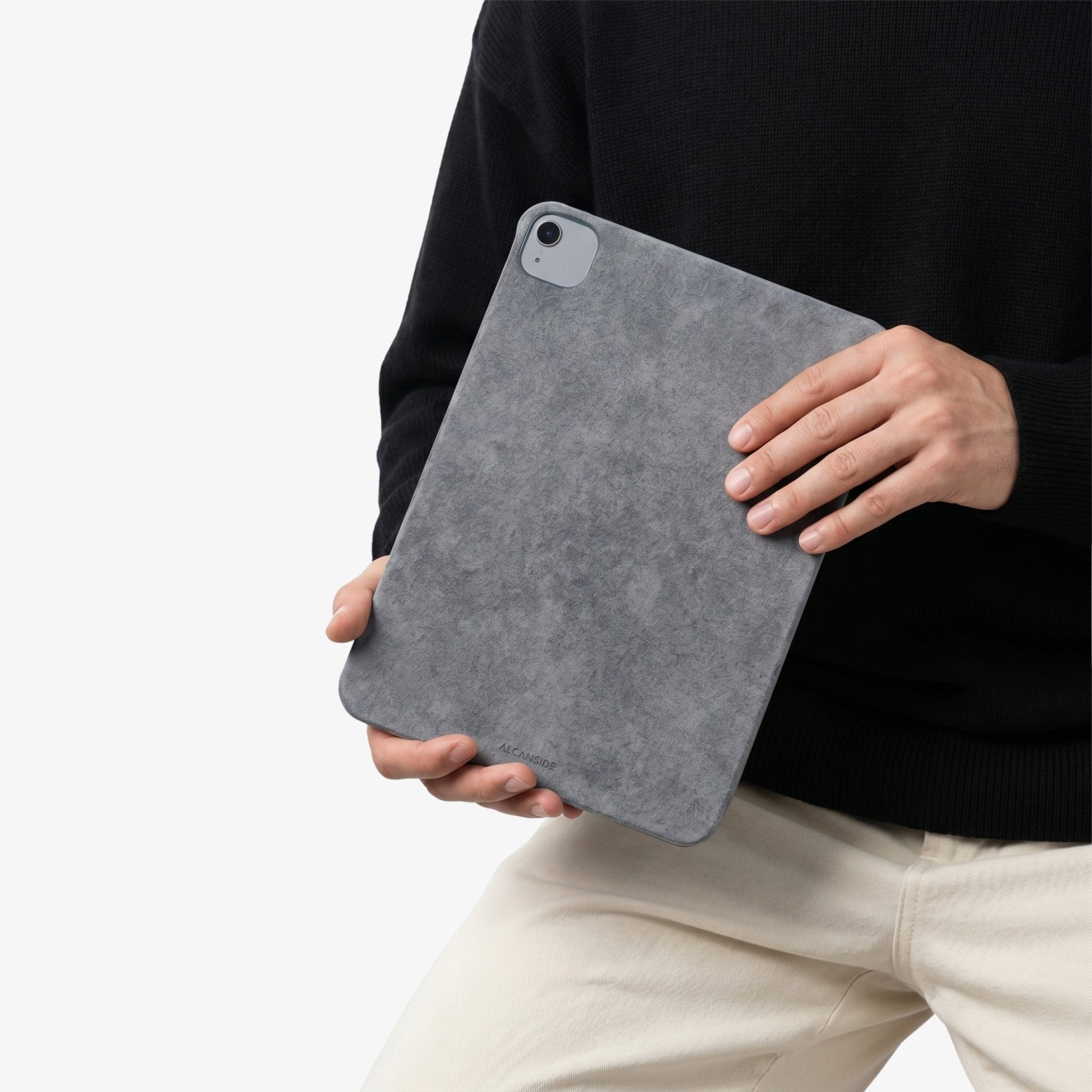 Alcantara iPad Cover - For iPad Air 2026 (13 inch) - Nardo Gray - Alcanside