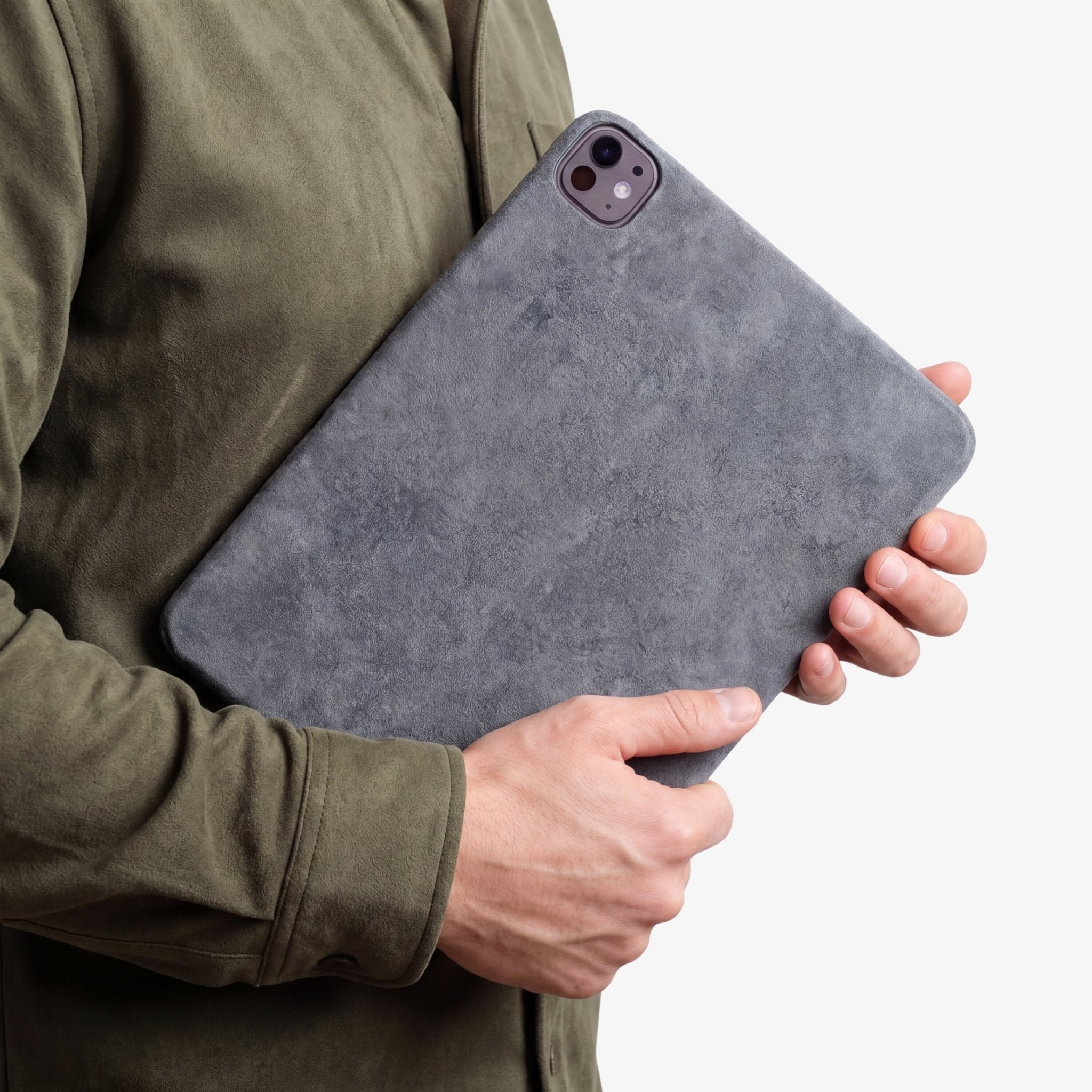 Alcantara iPad Cover - For iPad Pro (13 inch) - Nardo Gray - Alcanside