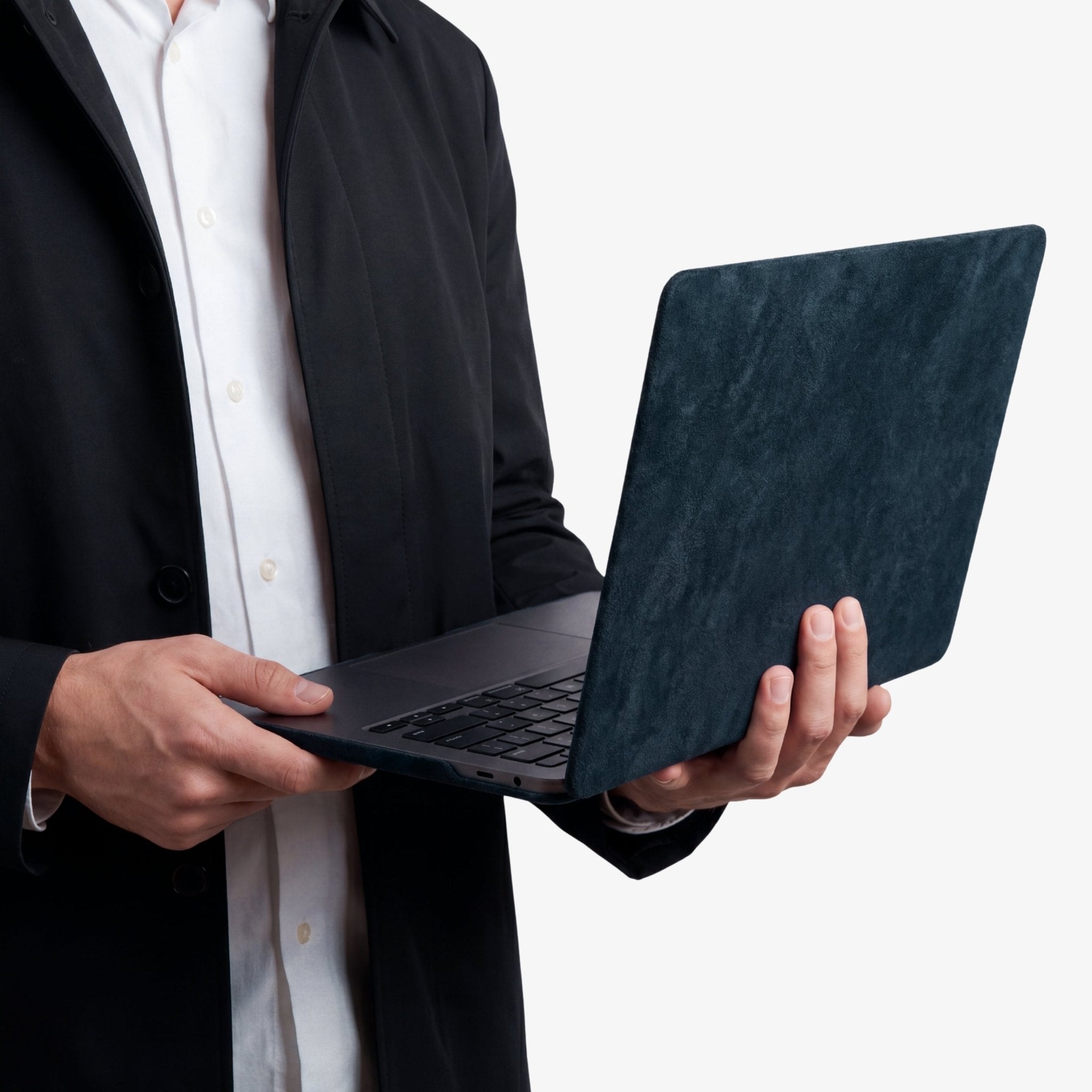 Alcantara MacBook Air Cover - For 13.6 inch (2022 M2 - 2025 M4) - Navy Blue - Alcanside