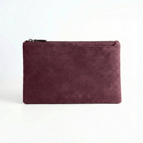 Alcantara Pouch - Wine Red