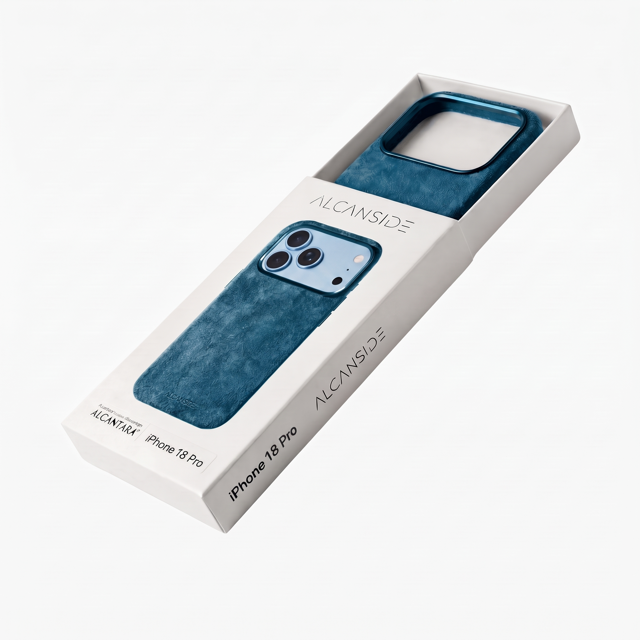 iPhone 18 Pro Alcantara case packaging