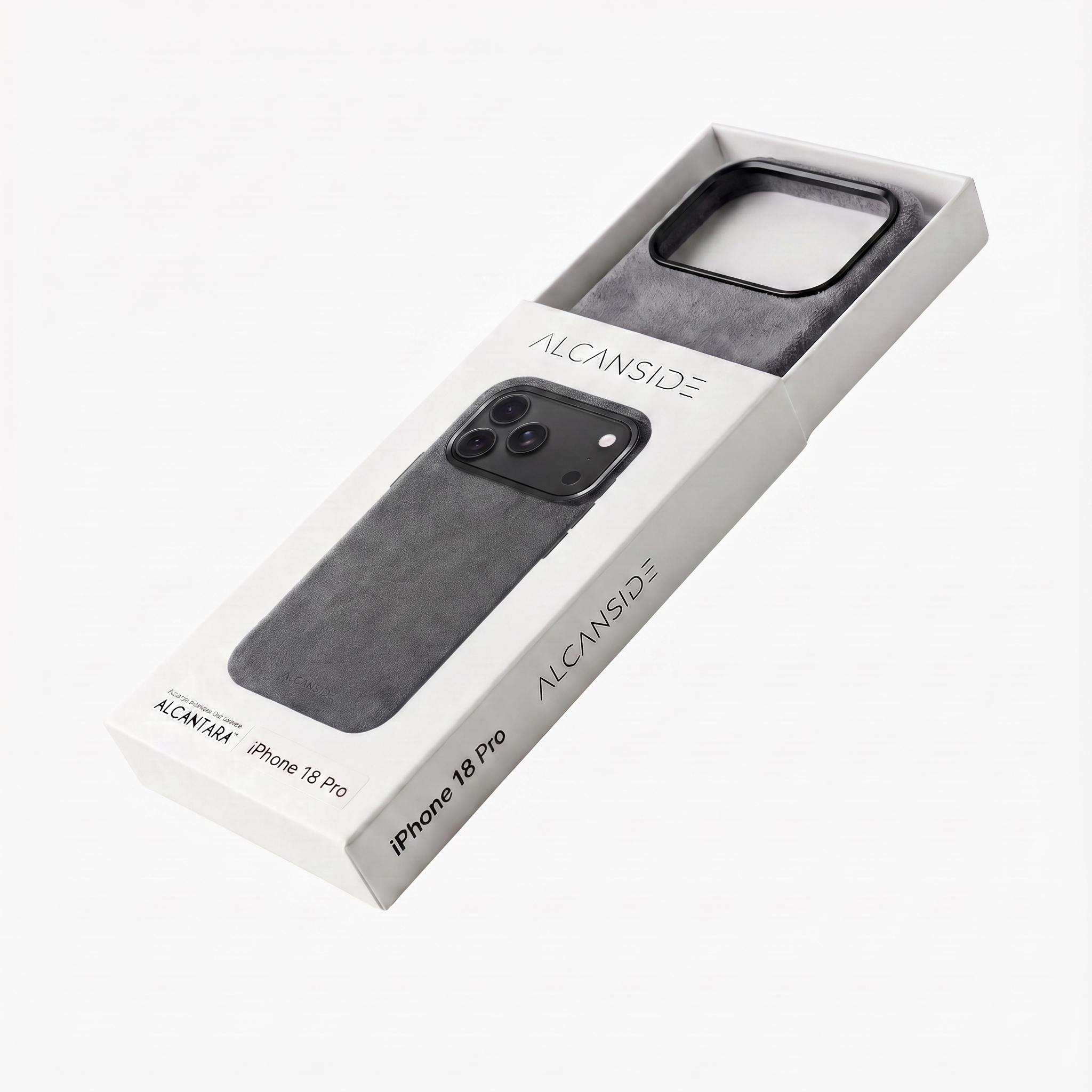 iPhone 18 Pro Max Alcantara case packaging