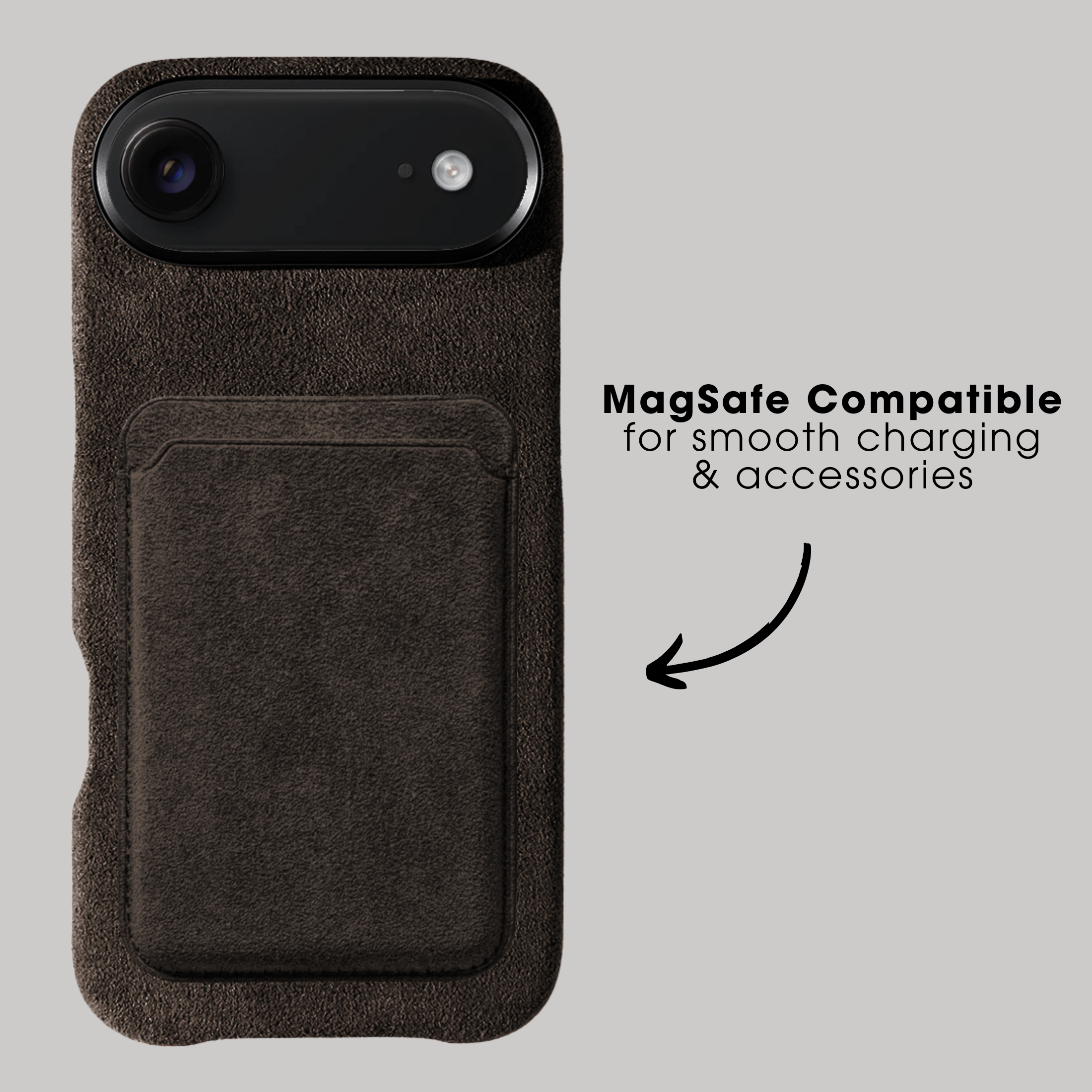 iPhone 17 Air - Alcantara Case - Chocolate Brown
