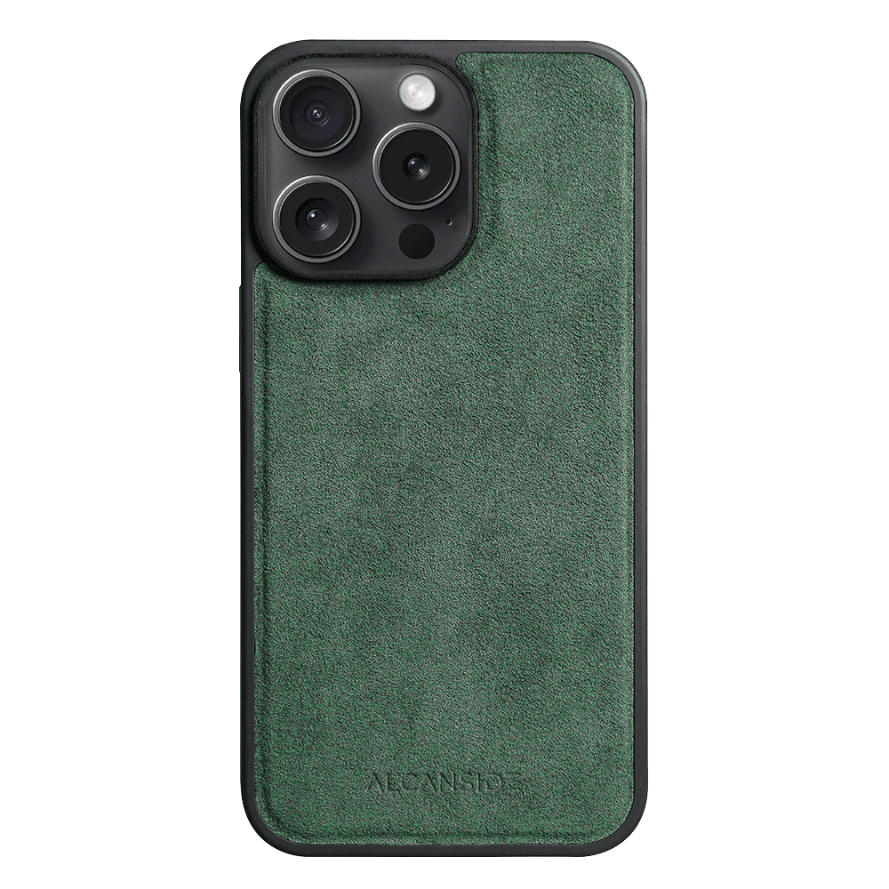 iPhone 14 Pro - Alcantara Case With MagSafe Magnet - Midnight Green - Alcanside