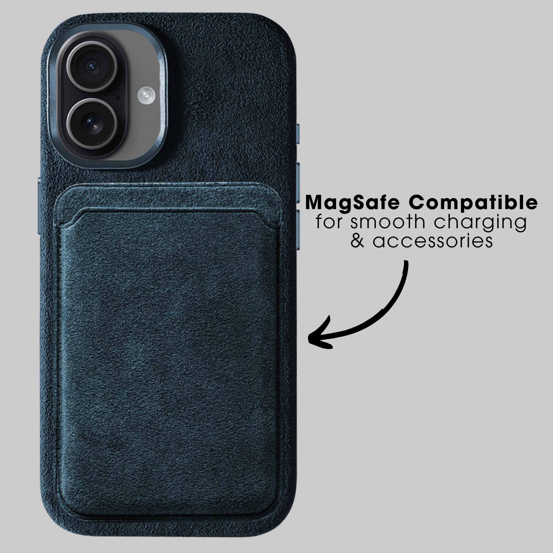 iPhone 17 - Alcantara Case - Navy Blue
