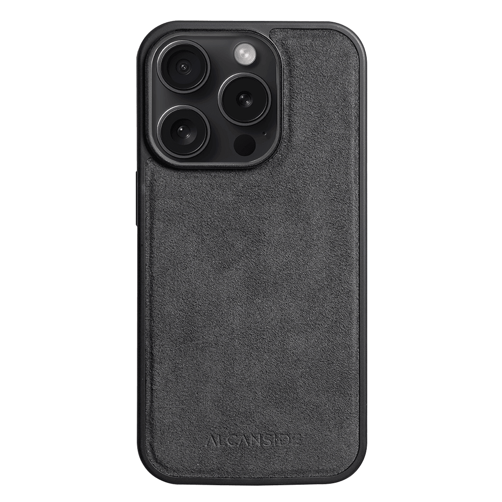 iPhone 12 & 12 Pro - Alcantara Back Cover - Space Grey - Alcanside