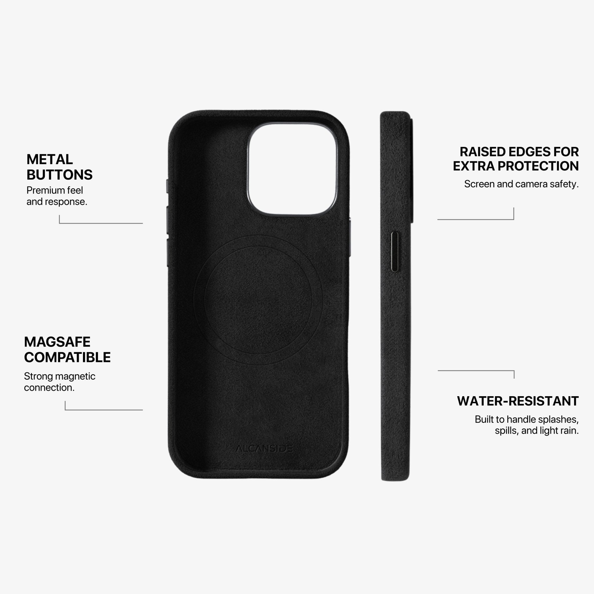 iPhone 15 Pro Max - Alcantara Case - Deep Black - Alcanside