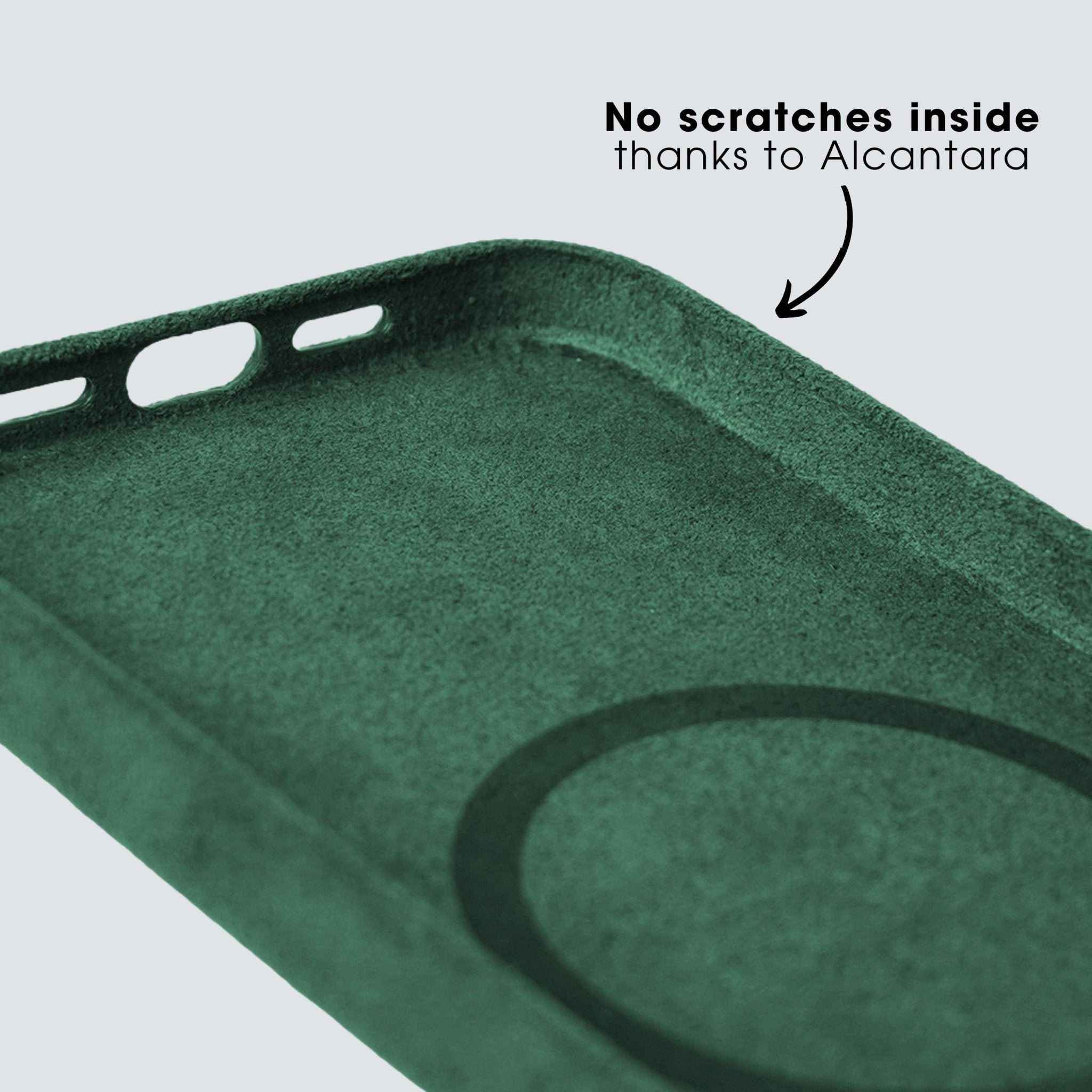 iPhone 15 Pro Max - Alcantara Case - Midnight Green - Alcanside