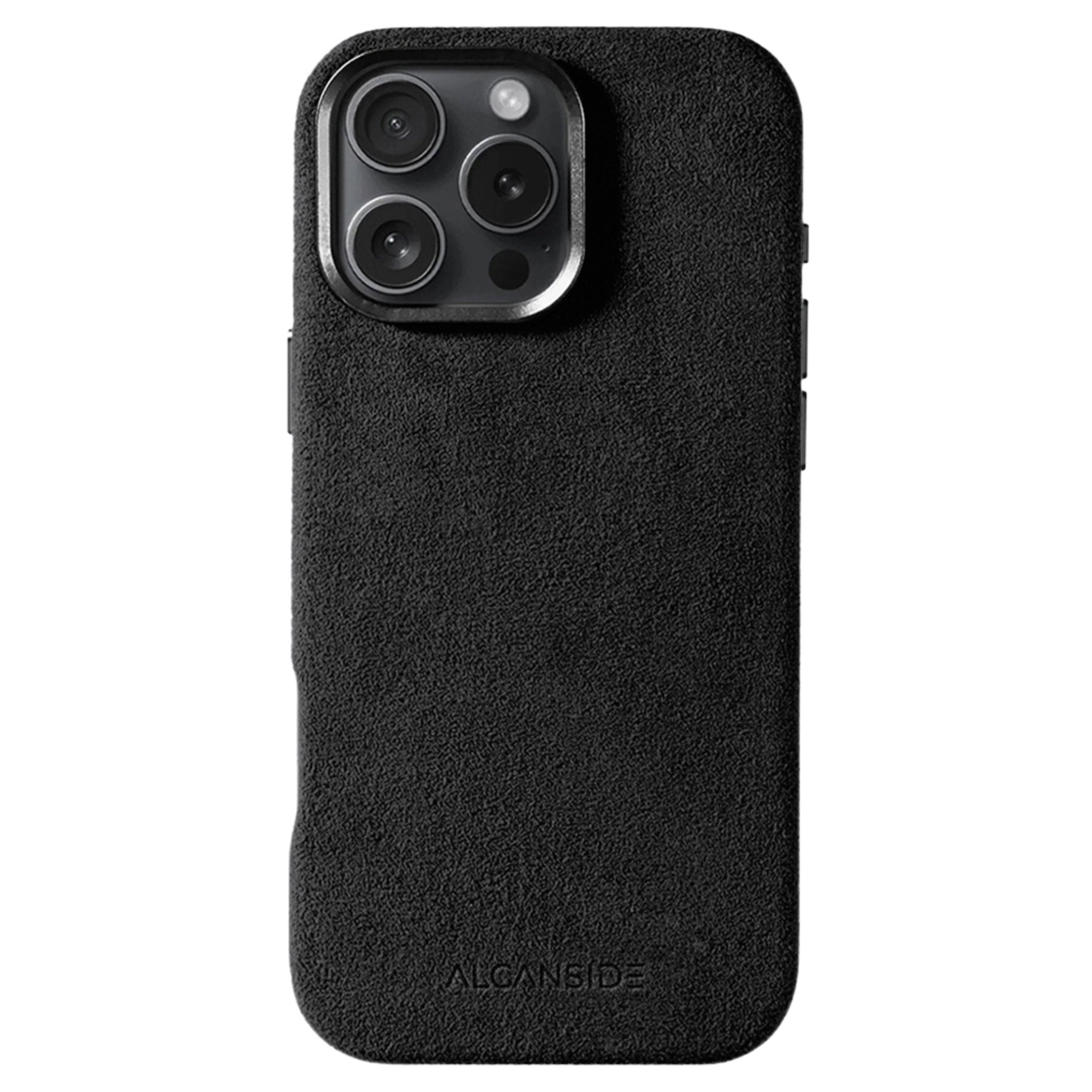 iPhone 16 Proケース ALCANSIDE 高級ケース iPhone 16 Pro - Alcantara Case - Deep Black - Alcanside