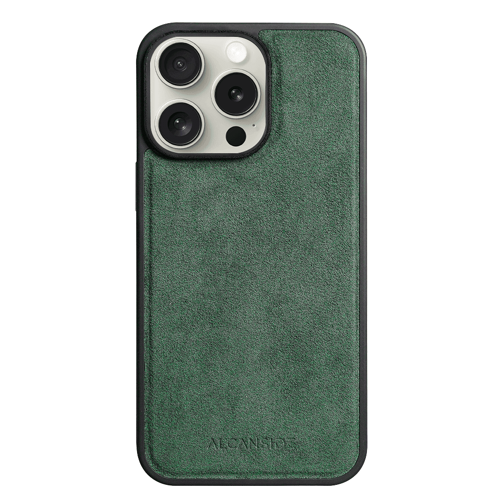 iPhone 16 Pro - Alcantara Back Cover - Midnight Green - Alcanside