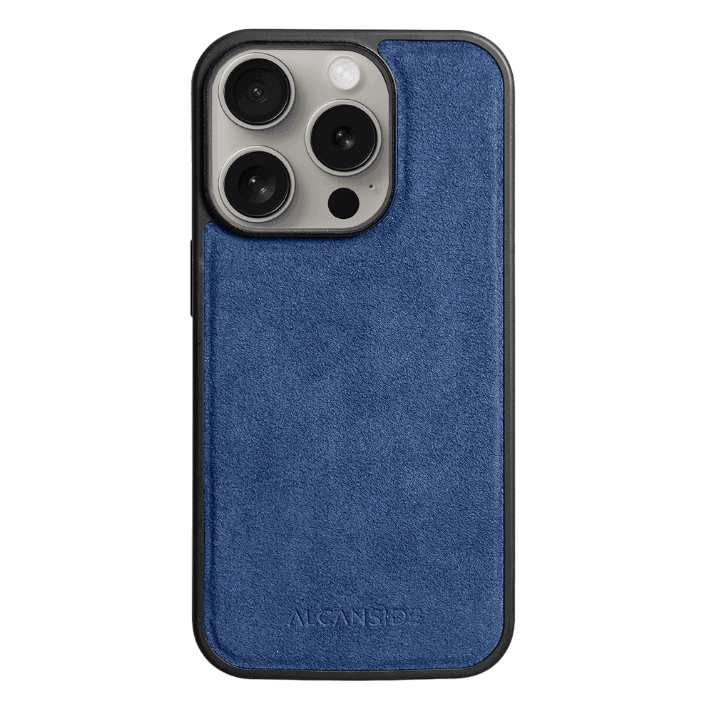 iPhone 16 Pro Max - Alcantara Back Cover - Ocean Blue - Alcanside