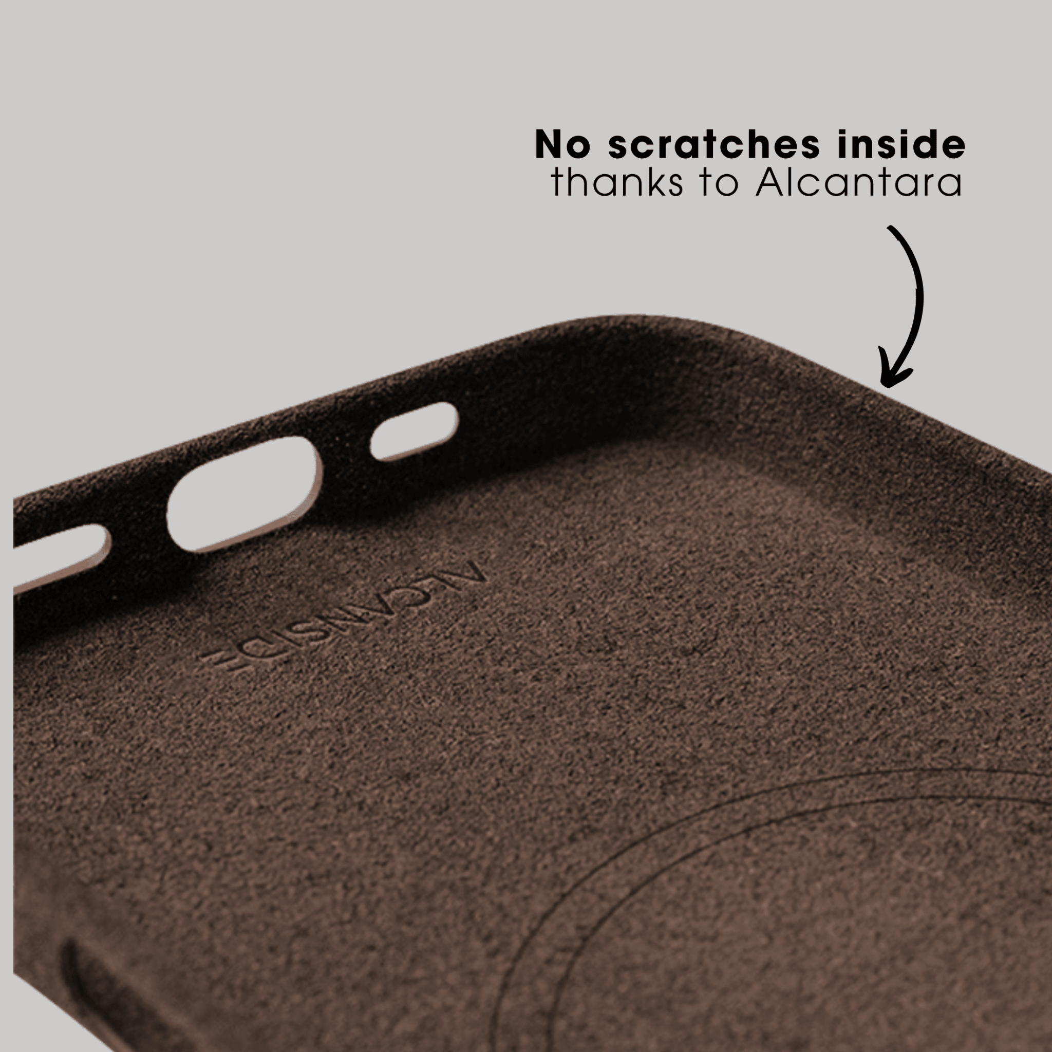 iPhone 16 Pro Max - Alcantara Case - Chocolate Brown - Alcanside