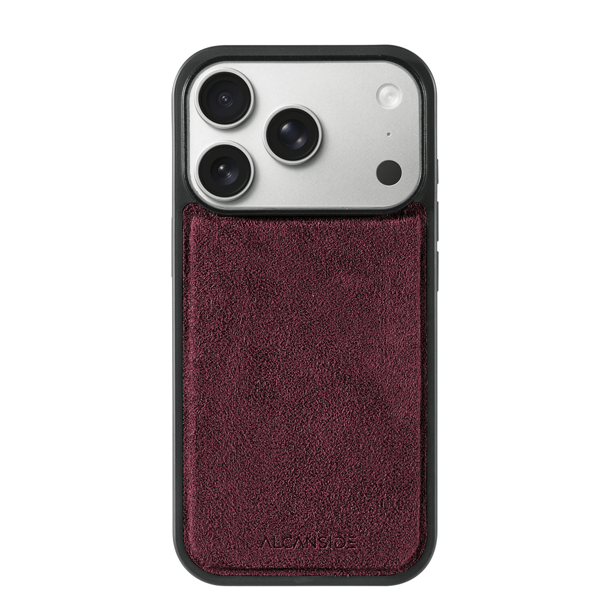 iPhone 17 Pro - Alcantara Back Cover - Wine Red - Alcanside