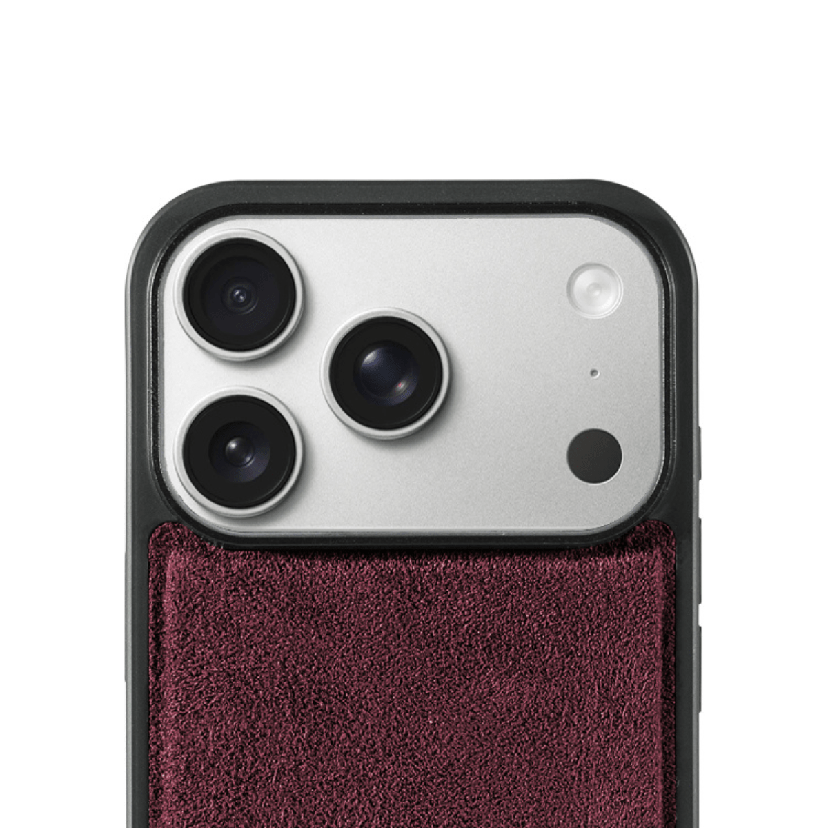 iPhone 17 Pro Max - Alcantara Back Cover - Wine Red - Alcanside