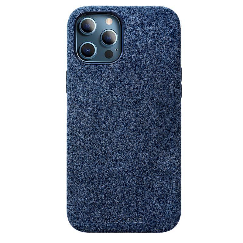 iPhone 12 12 Pro Alcantara Case Ocean blue