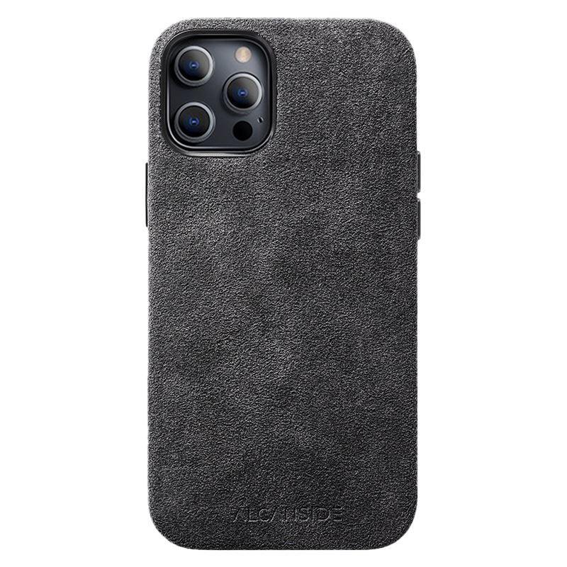 Alcantara iPhone case in Dark Gray iPhone 12 pro / iPhone 12
