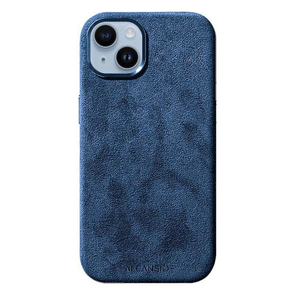 iPhone 14 Plus - Alcantara Case - Ocean blue