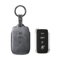 Alcantara Car Key Fob Cover for Maserati Model B with Buckle - Space Grey