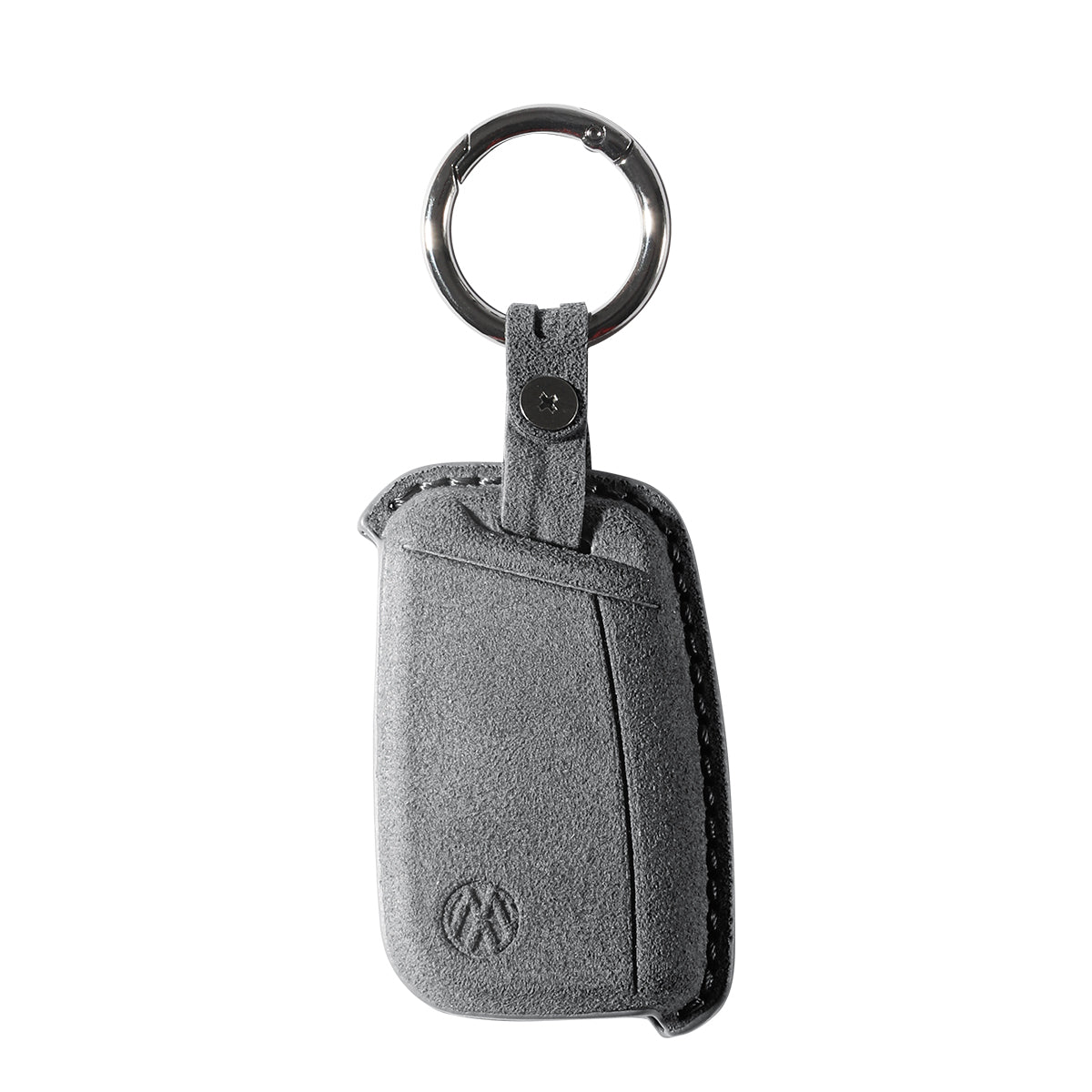 Alcantara Car Key Fob Cover for Volkswagen | Model A with Buckle - Space Grey