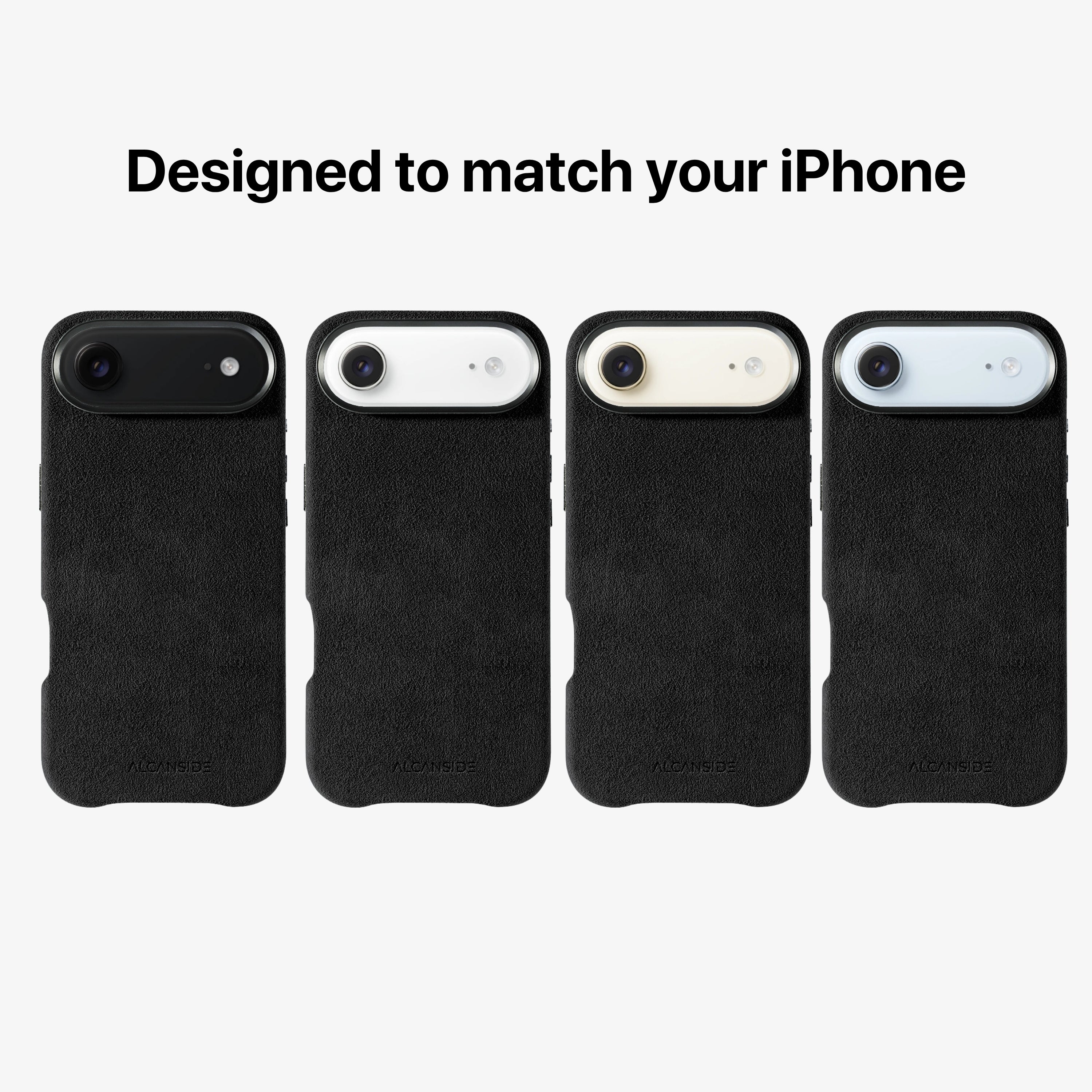 iPhone 17 Air Alcantara® Case · Deep Black | Alcanside