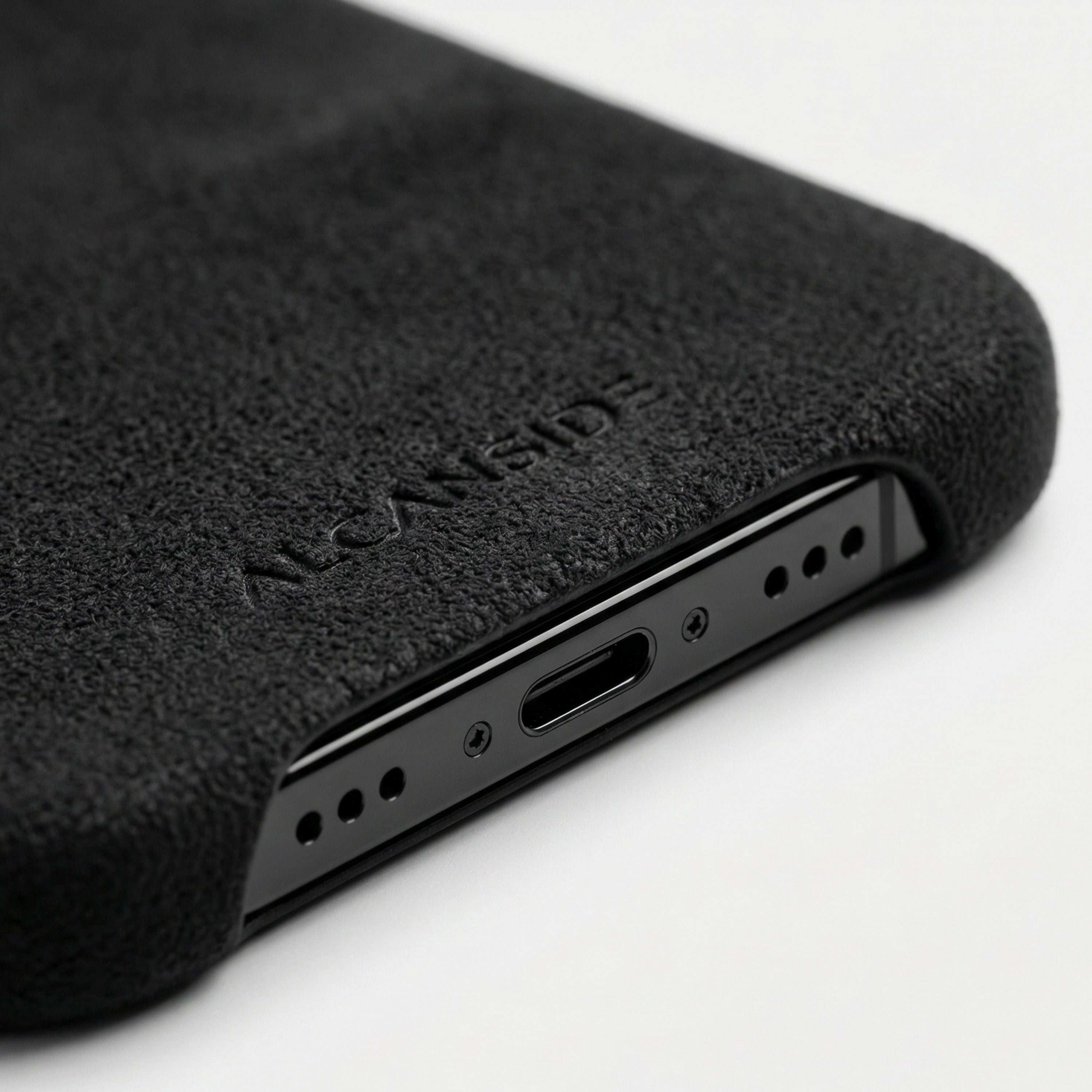 iPhone 17 Air Alcantara® Case · Deep Black | Alcanside