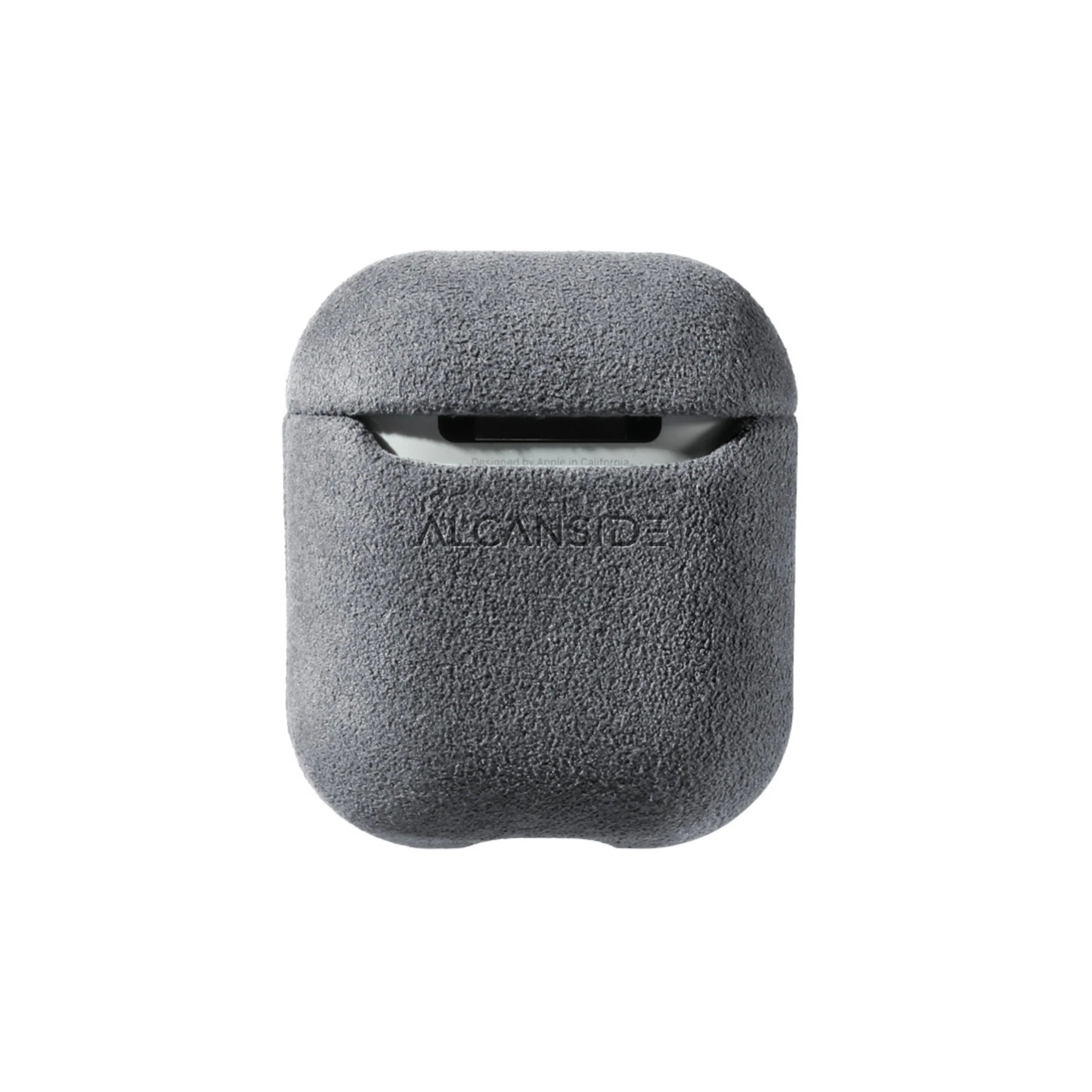 AirPods 1/2 Gen Alcantara Hoesje - Nardo Gray