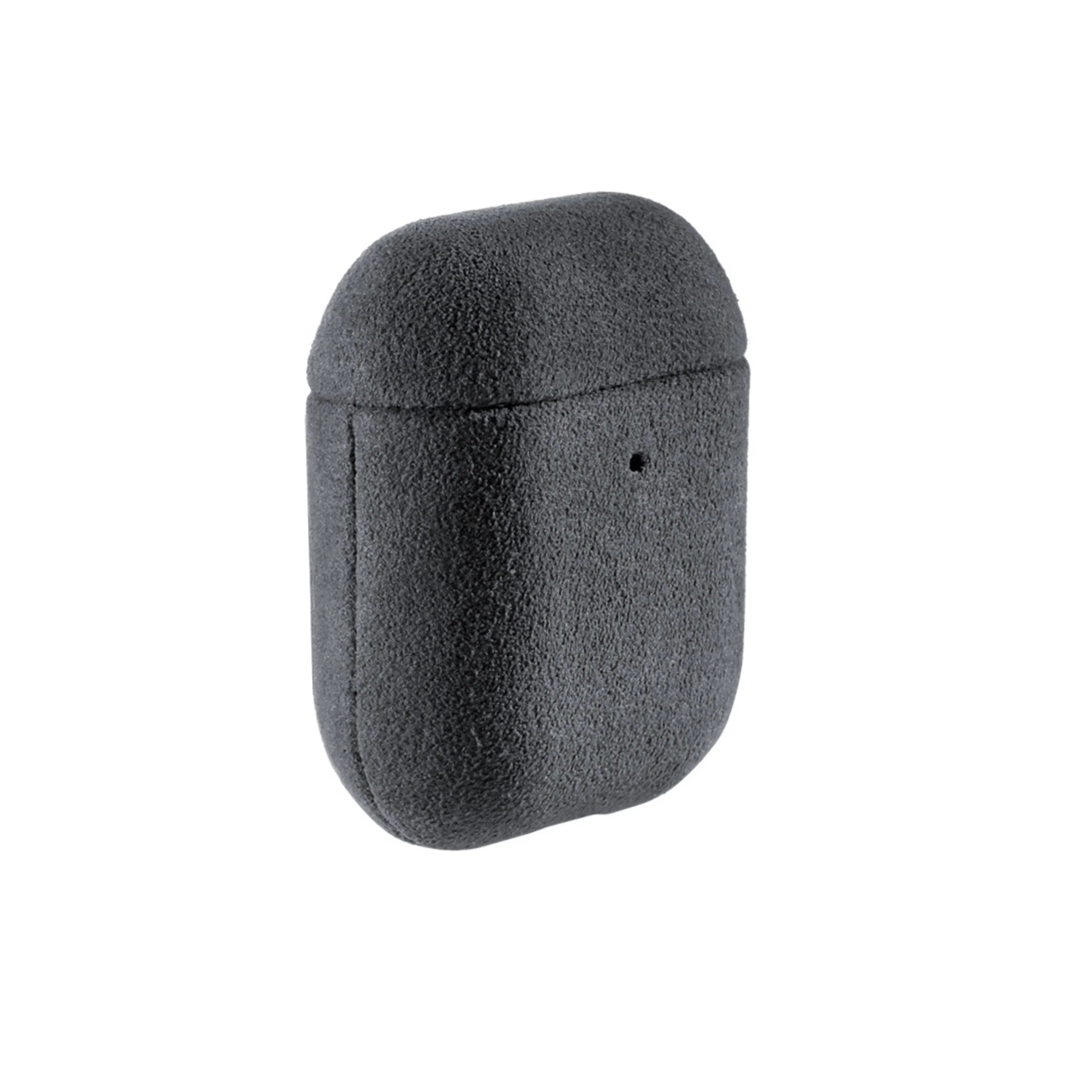 AirPods 1/2 Gen Alcantara Hoesje - Space Grey