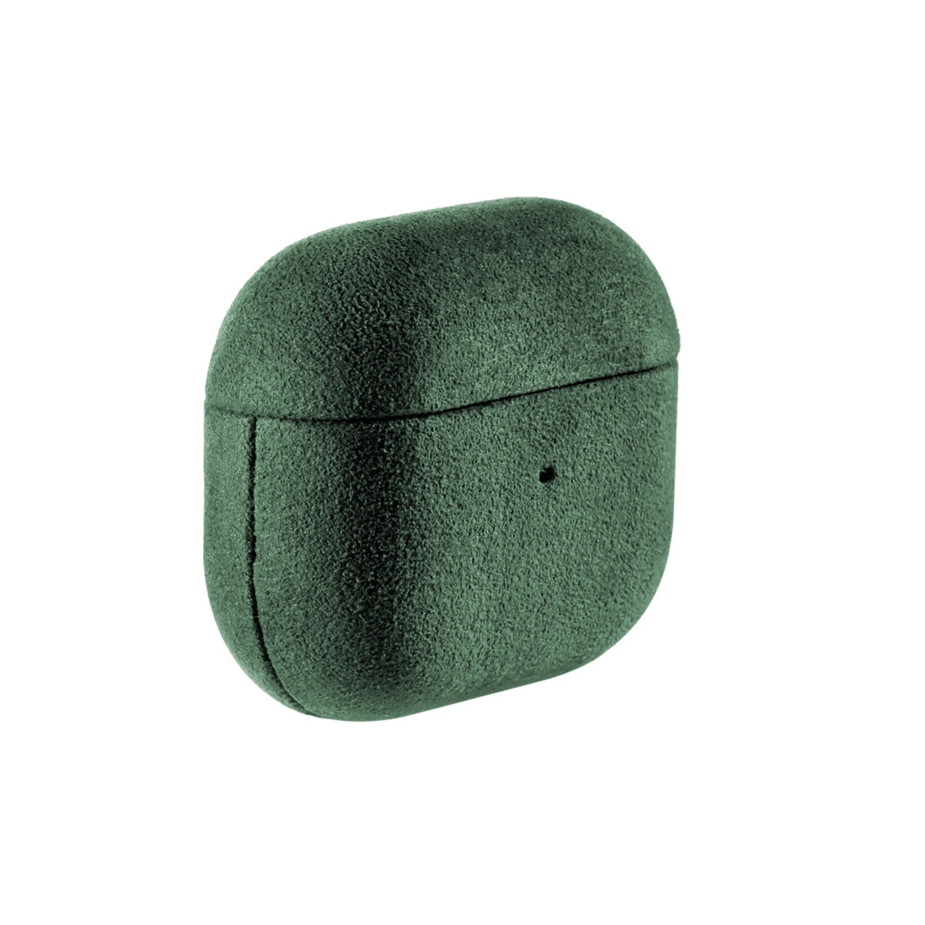 AirPods (3e Generatie) Alcantara Hoesje - Midnight Green