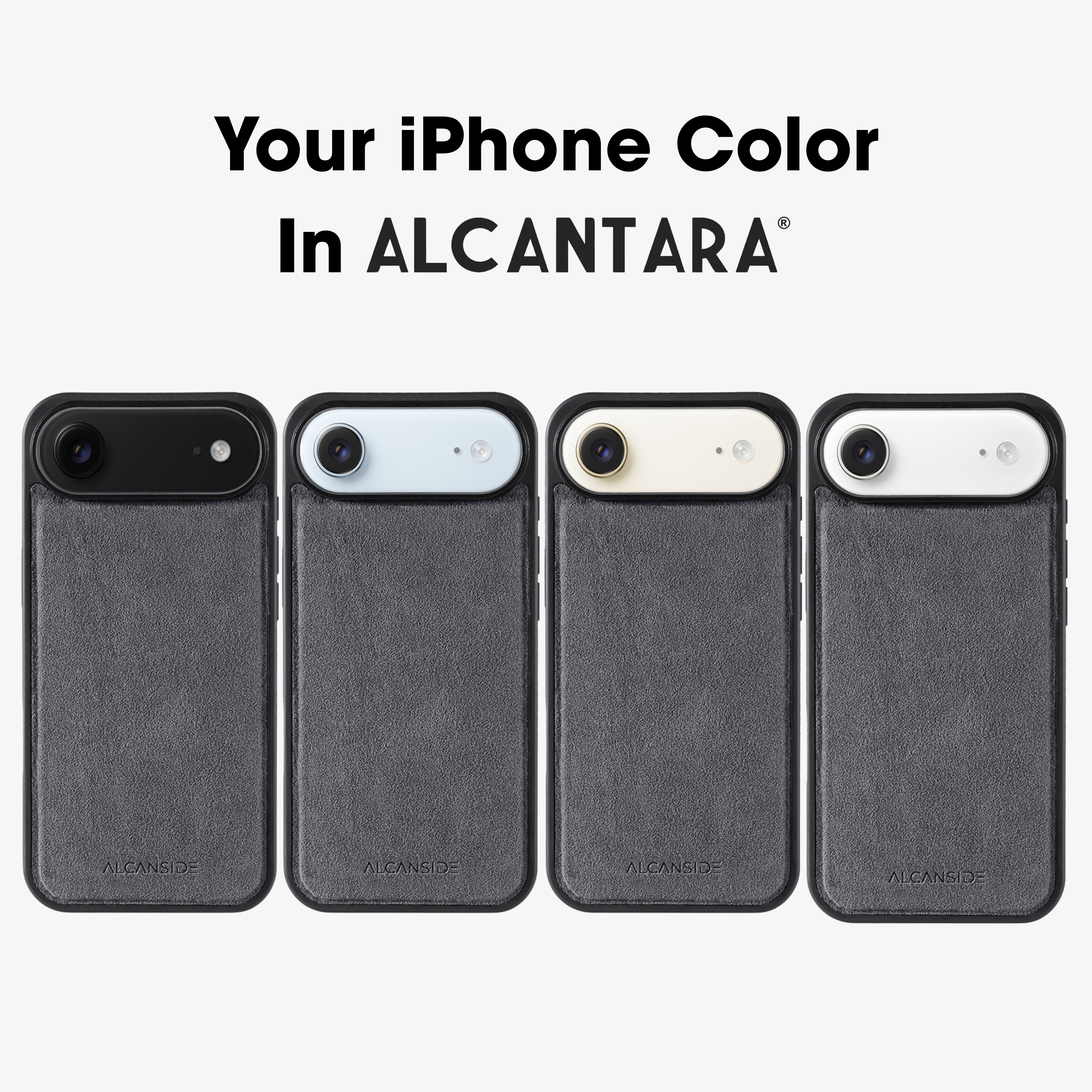 iPhone 17 Air - Alcantara Back Cover - Nardo Gray