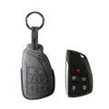 Alcantara Car Key Fob Cover for Buick Model I - Space Grey