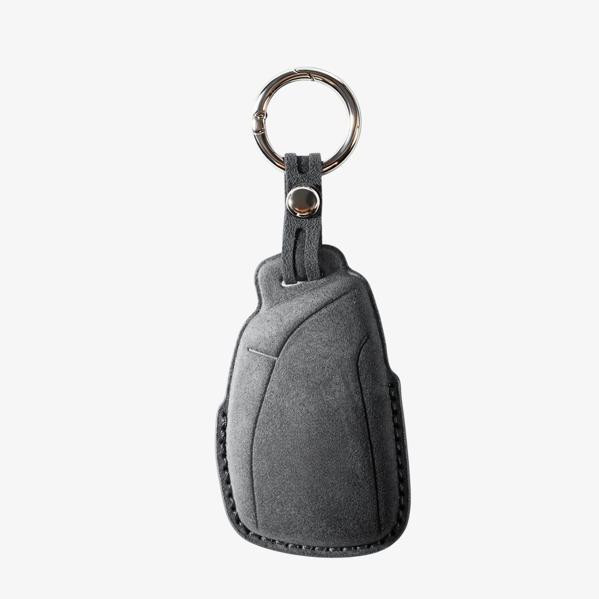 Buick Model I Alcantara key cover in Space Grey, back view