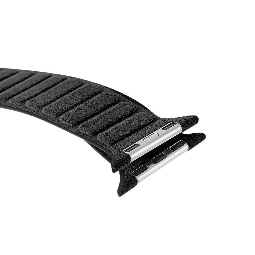 Alcantara Apple Watch Band - Deep Black - 42/44/45/46mm & Ultra (49mm) - Alcanside