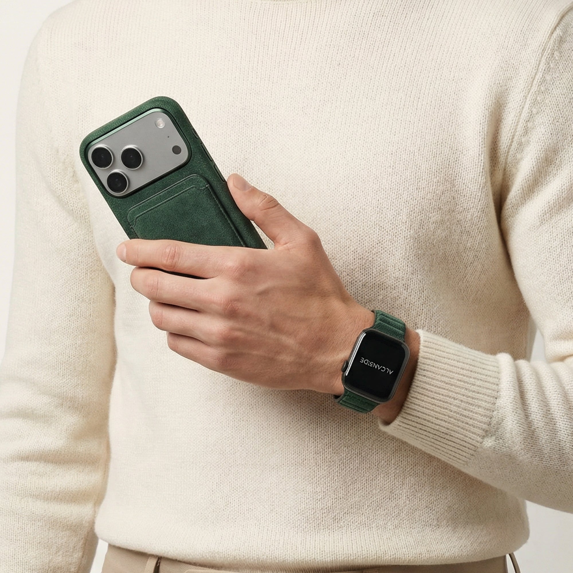 Alcantara Apple Watch Band - Midnight Green - 38/40/41/42mm