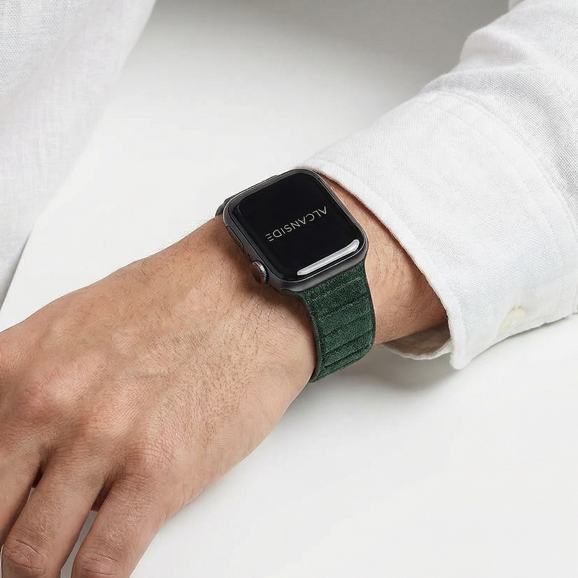 Alcantara Apple Watch Band - Midnight Green - 38/40/41/42mm