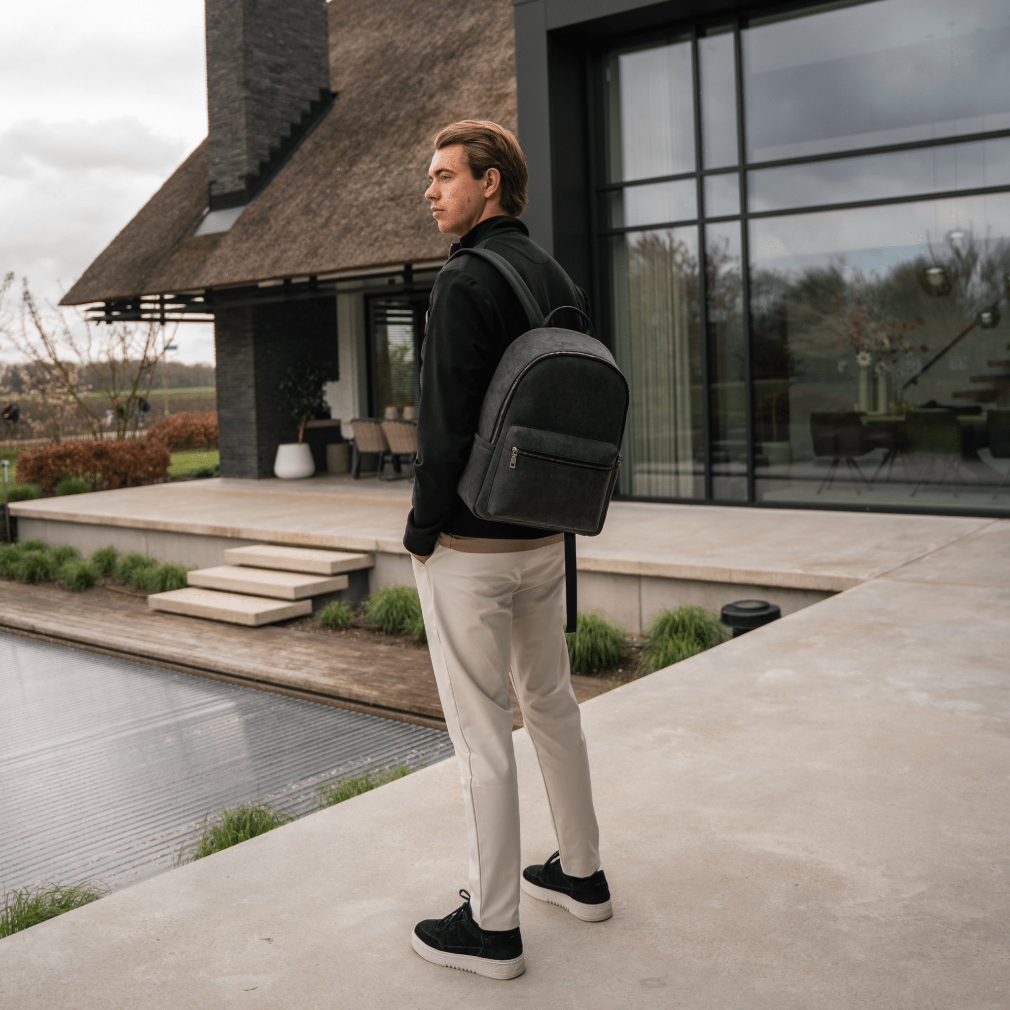 Alcantara Backpack - Space Grey - Alcanside