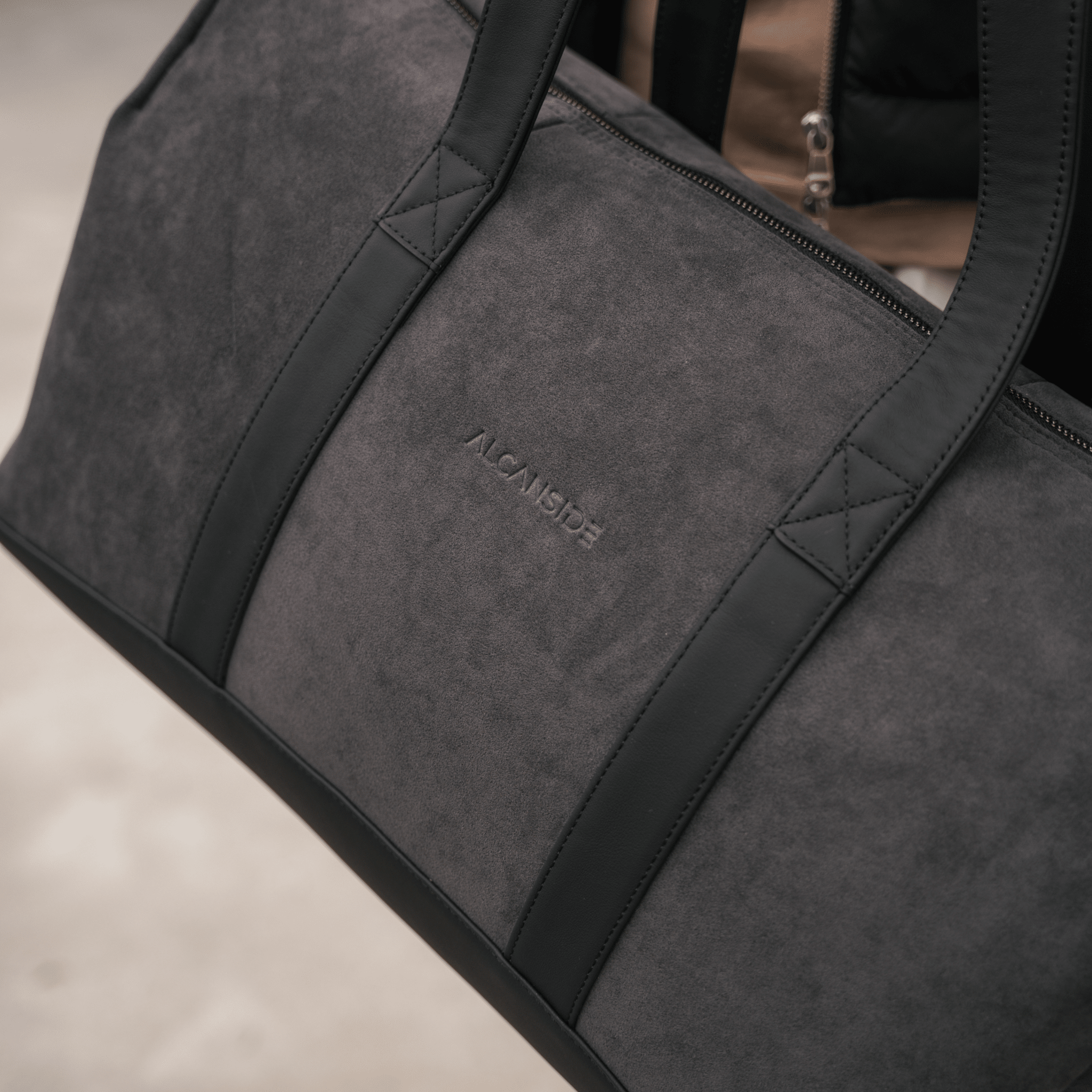 Alcantara Duffle Bag - Space Grey - Alcanside